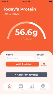 protein log iphone screenshot 1