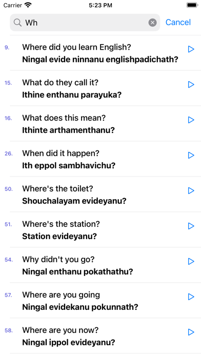 Learn Malayalam Language Screenshot