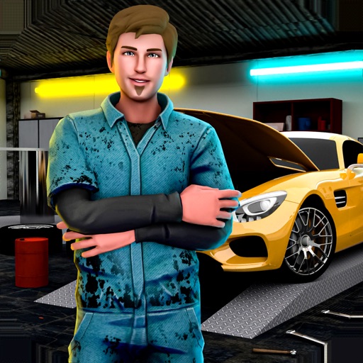 Car Mechanic Junkyard 3D Games Icon