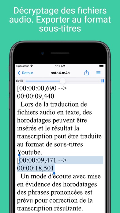 Screenshot #3 pour Voice Notebook audio en texte