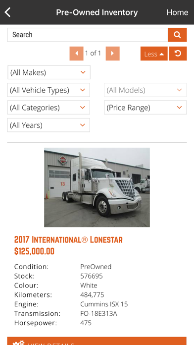 Glover International Trucks Screenshot