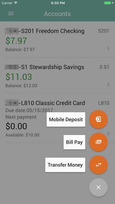 Lutheran Federal Credit Union Screenshot