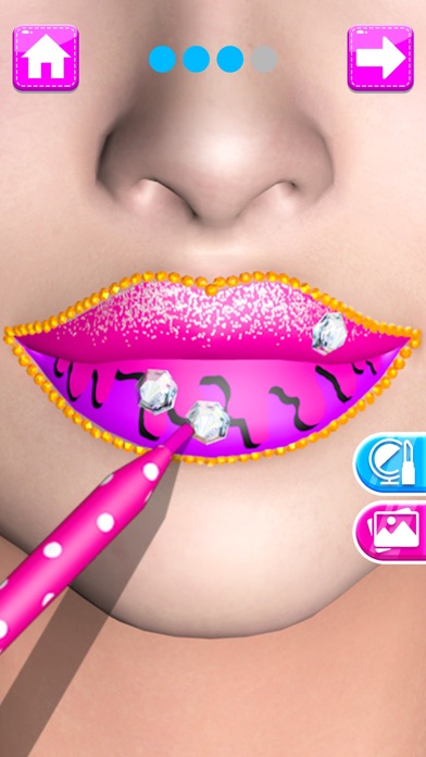 Lip Art 3D Beauty Makeup Games Screenshot