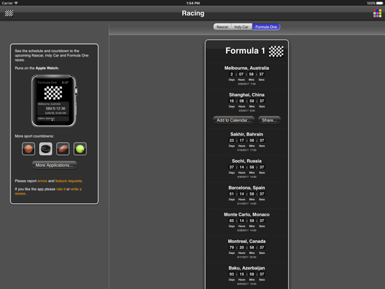 Racing iPad screenshot 2 - Sports app