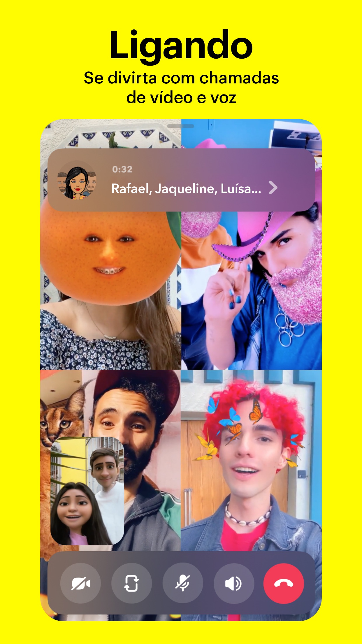 Screenshot do app Snapchat