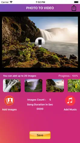 Game screenshot PhotoSlide - Photo to Video hack