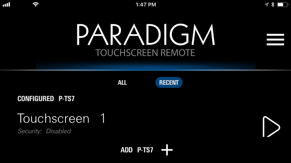 #1. Paradigm Touchscreen Remote (iOS) By: Electronic Theatre Controls, Inc.