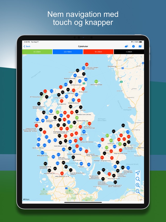 Cykelruter i Danmark on the App Store