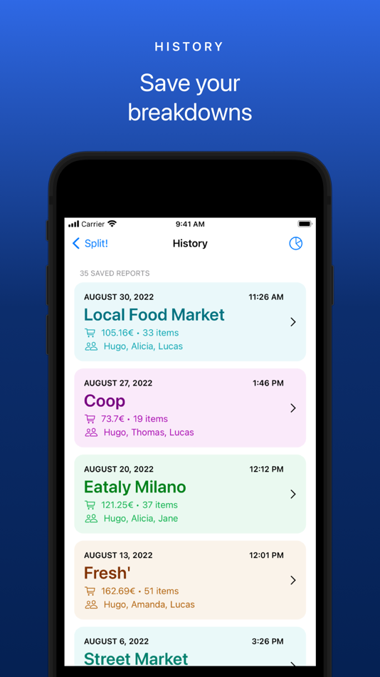 #7. Split! your receipts (iOS) 由: Hugo Queinnec