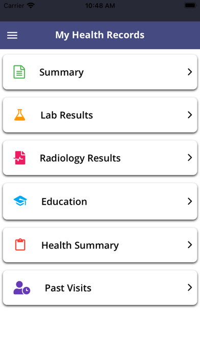 mHealth Solution Screenshot