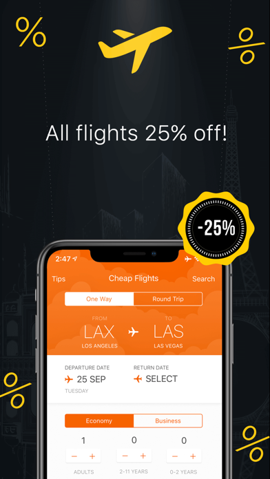 Cheap Airline Tickets Bookings Screenshot