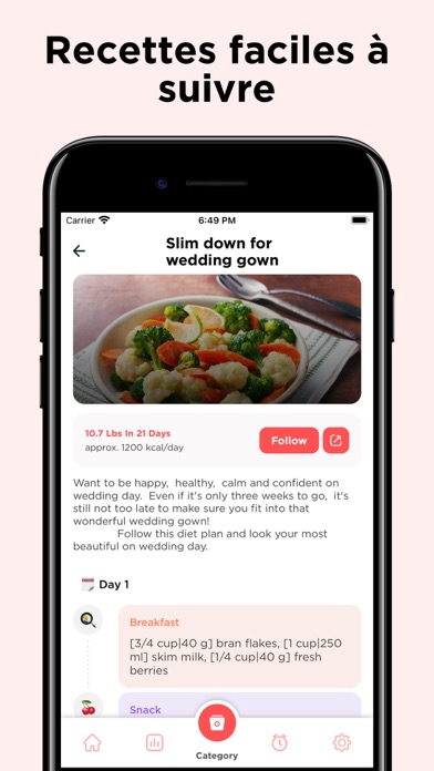 Screenshot #3 pour Diet Plan: App de perte poids