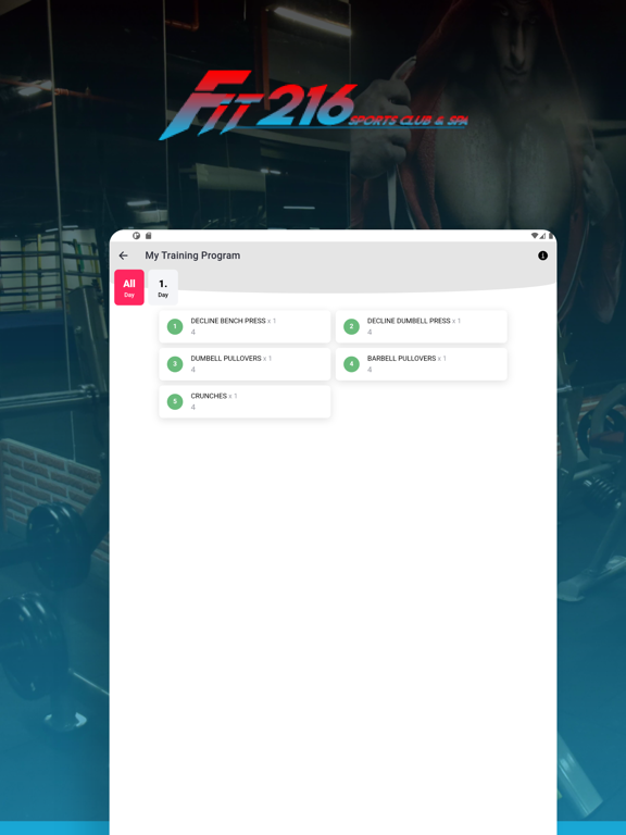 Screenshot #5 pour Fit216 Sports Club & SPA