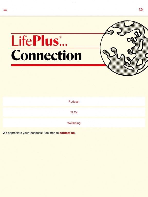 LifePlus Connection iPad screenshot 1 - Reference app
