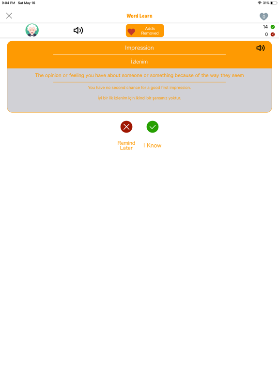 English Quiz : Learn English iPad screenshot 7 - Education app