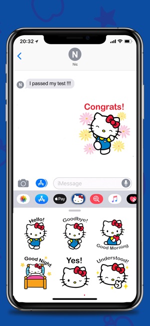 Hello Kitty 90's, Sticker for LINE & WhatsApp — Android, iPhone iOS
