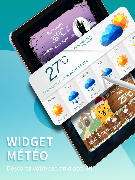 Screenshot #4 pour Widget météo et horloge Fuji