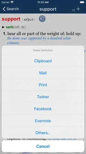 Captura de pantalla de Oxford Deluxe (ODE And OTE) en iPhone 8