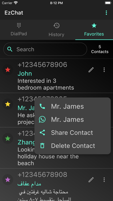 EzChat for WhatsApp Screenshot