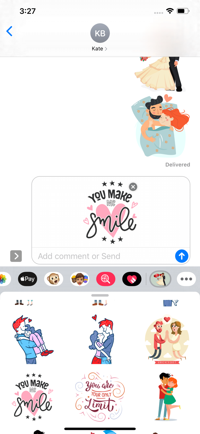 I Love You More Stickers