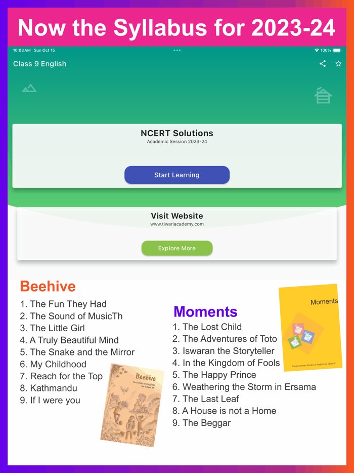 Class 9 English Solutions