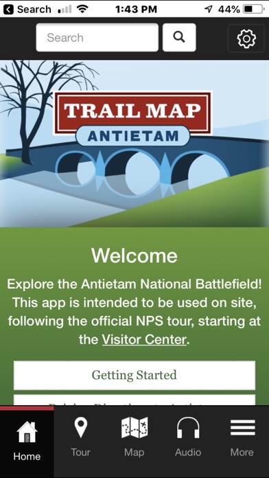 Antietam Trail Map App Screenshot