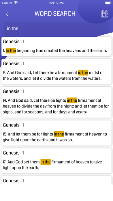 ASV Bible Offline Screenshot