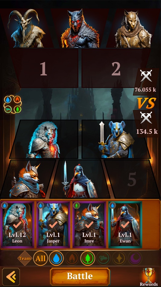 #5. Warrior kings: Idle RPG (iOS) 来自: Salim Alhajri