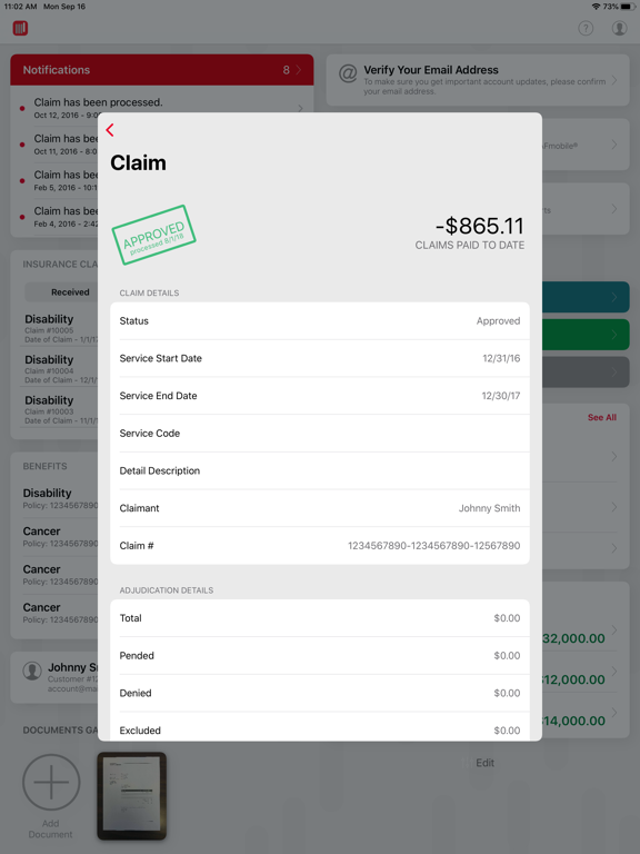 AFmobile® iPad screenshot 5 - Finance app