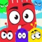Hop the Monster cartoon character to pass all the hurdles, and pass over all tricky obstacles in the Monster Hop Kids Cartoon Puzzle game