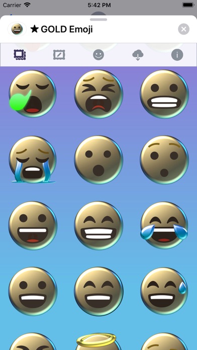 Screenshot #9 for GOLD Emoji • Stickers