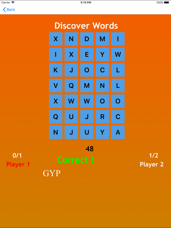 Discover Words iPad screenshot