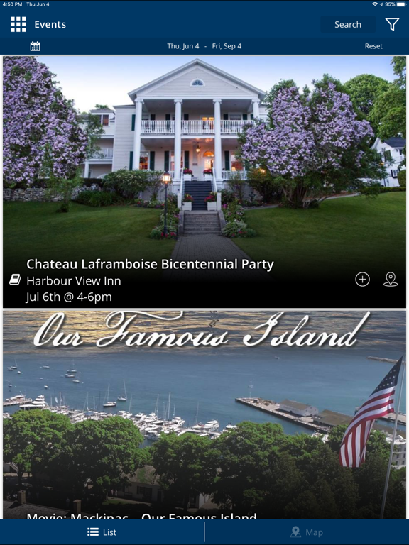 Visit Mackinac Island Michigan iPad screenshot 5 - Travel app