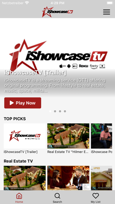 iShowcaseTV Screenshot