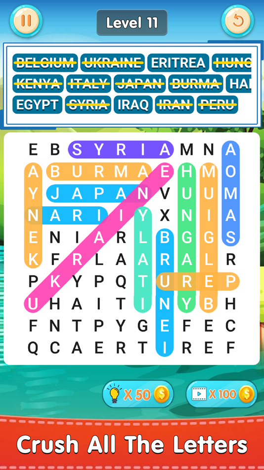 #3. Word Search - Word Finder Game (iOS) By: Vandan Dungrani