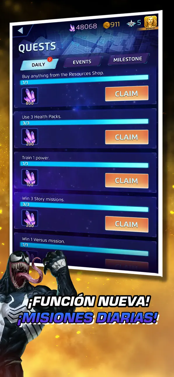 MARVEL Puzzle Quest: Hero RPG iOS Mod IPA screenshot 5 - iOS game interface