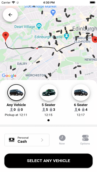 Central Taxis Edinburgh Screenshot