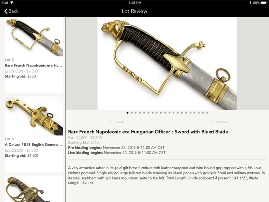 Sofe Design Auctions iPad screenshot 2 - Shopping app