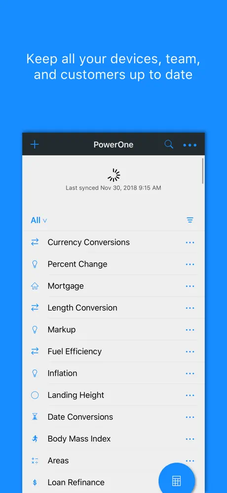 PowerOne calculator