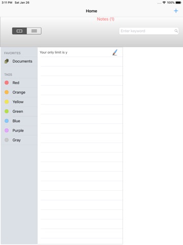 iNewNotes app screenshot