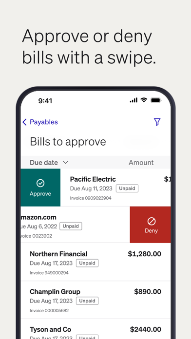 BILL AP & AR Business Payments Screenshot