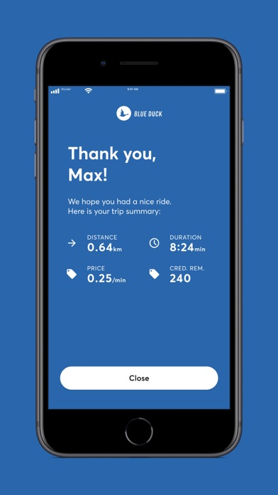Blue Duck Scooter Screenshot