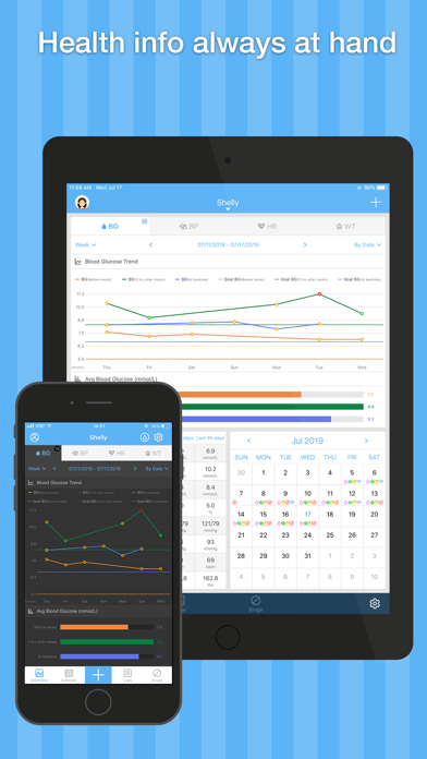Blood Pressure & Glucose Pal Screenshot