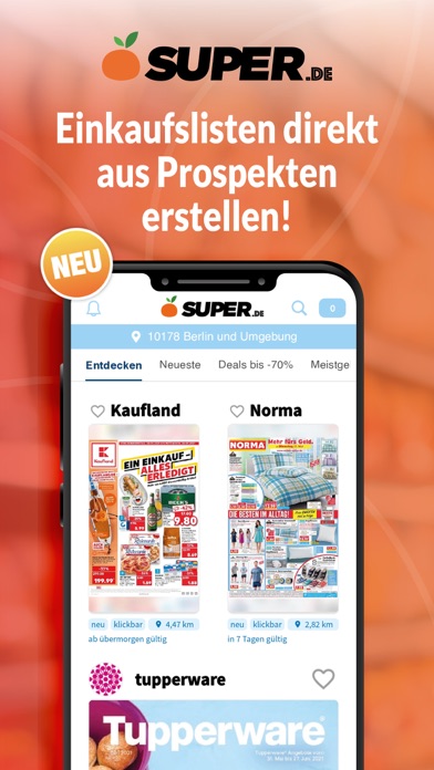 Super! Deals und Einkaufsliste Screenshot