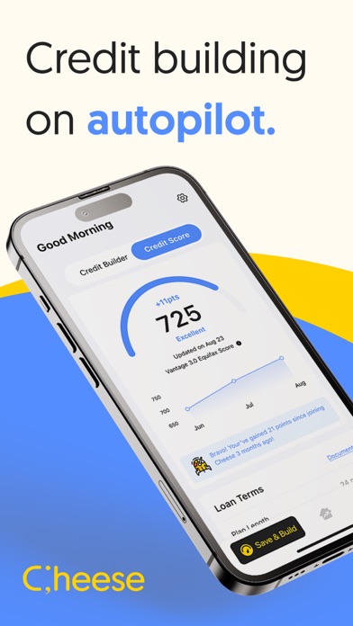 Cheese: Credit Builder Account Screenshot