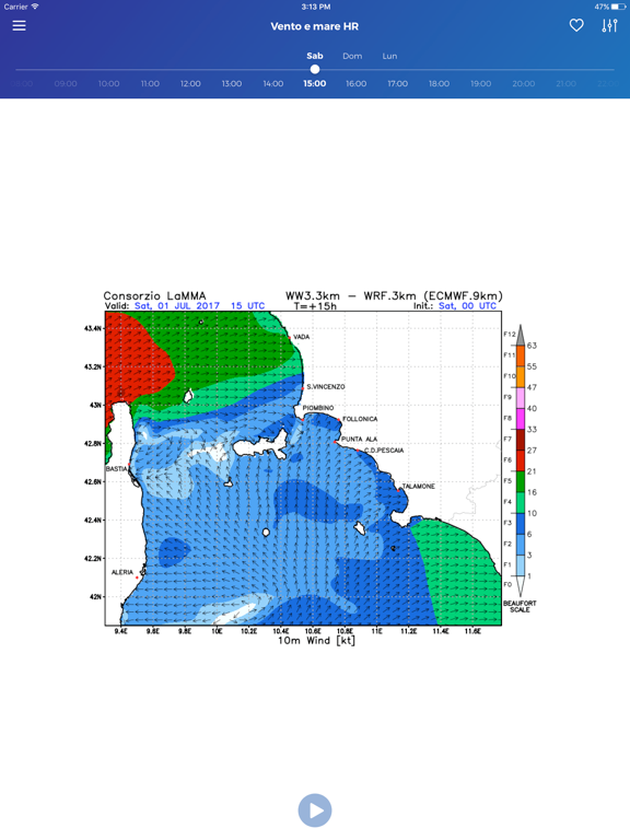 LaMMA Meteo iPad screenshot 5 - Weather app