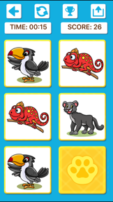 Animal Memory Matching Games screenshot