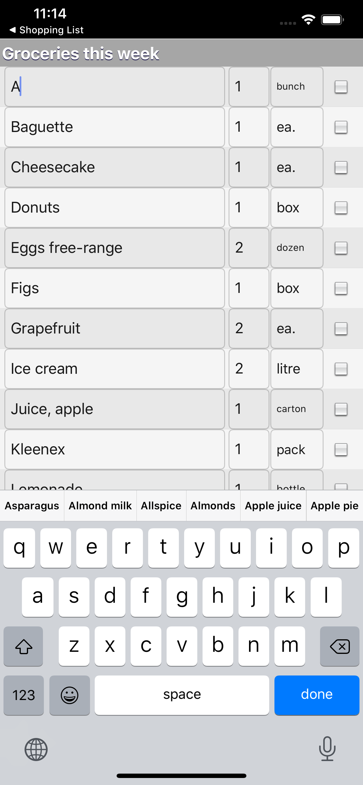Shoppers List screenshot 3