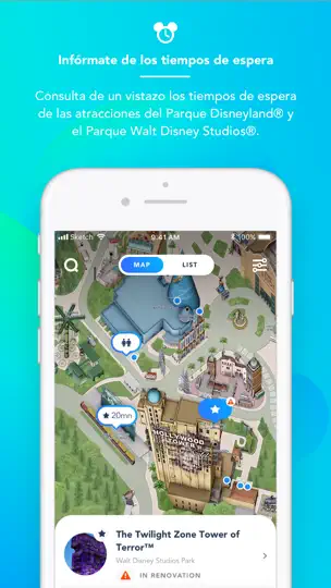 Captura de pantalla de Disneyland® Paris en iPhone 2