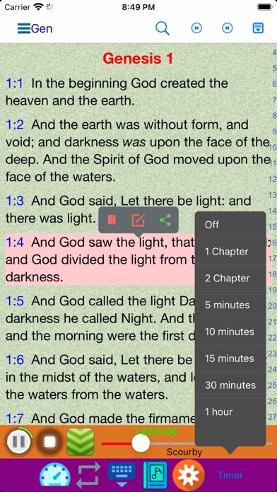 KJV Audio Holy Bible Screenshot